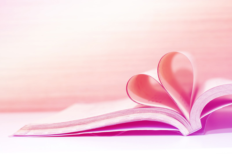 Heart book - pastel effect